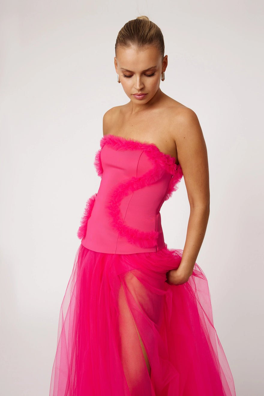 Lexi Emilie Dress - Raspberry photo 2