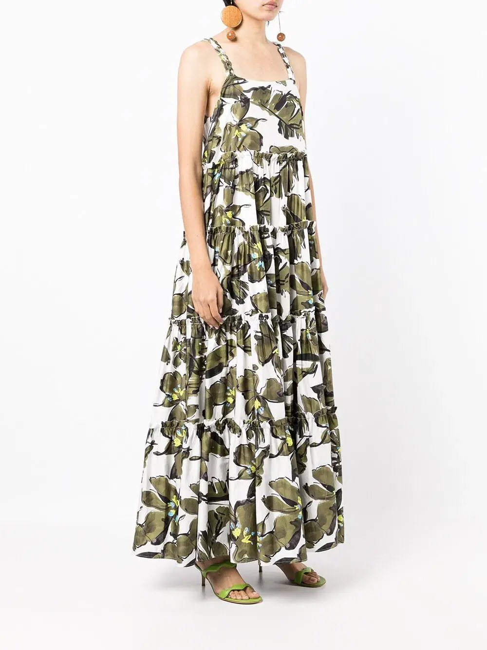 Aje Oasis Strap Maxi Dress Olive Leaf Size 4 photo 2