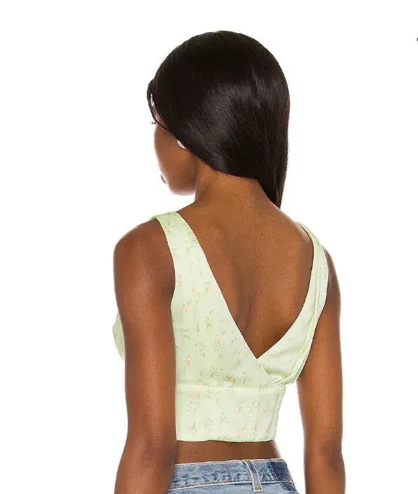Camilla Coelho Trudy Bustier in Sage Delilah Size S photo 3