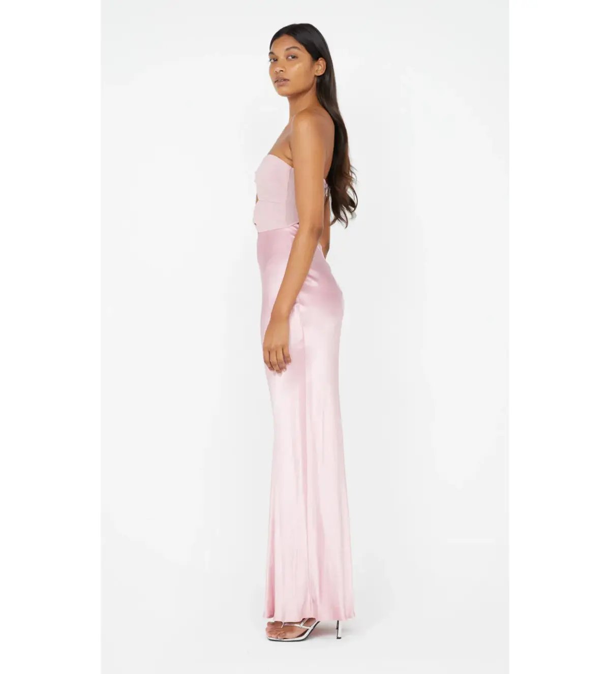 Bec & Bridge Halle Strapless Gown in Dusty Pink Size 10 photo 3