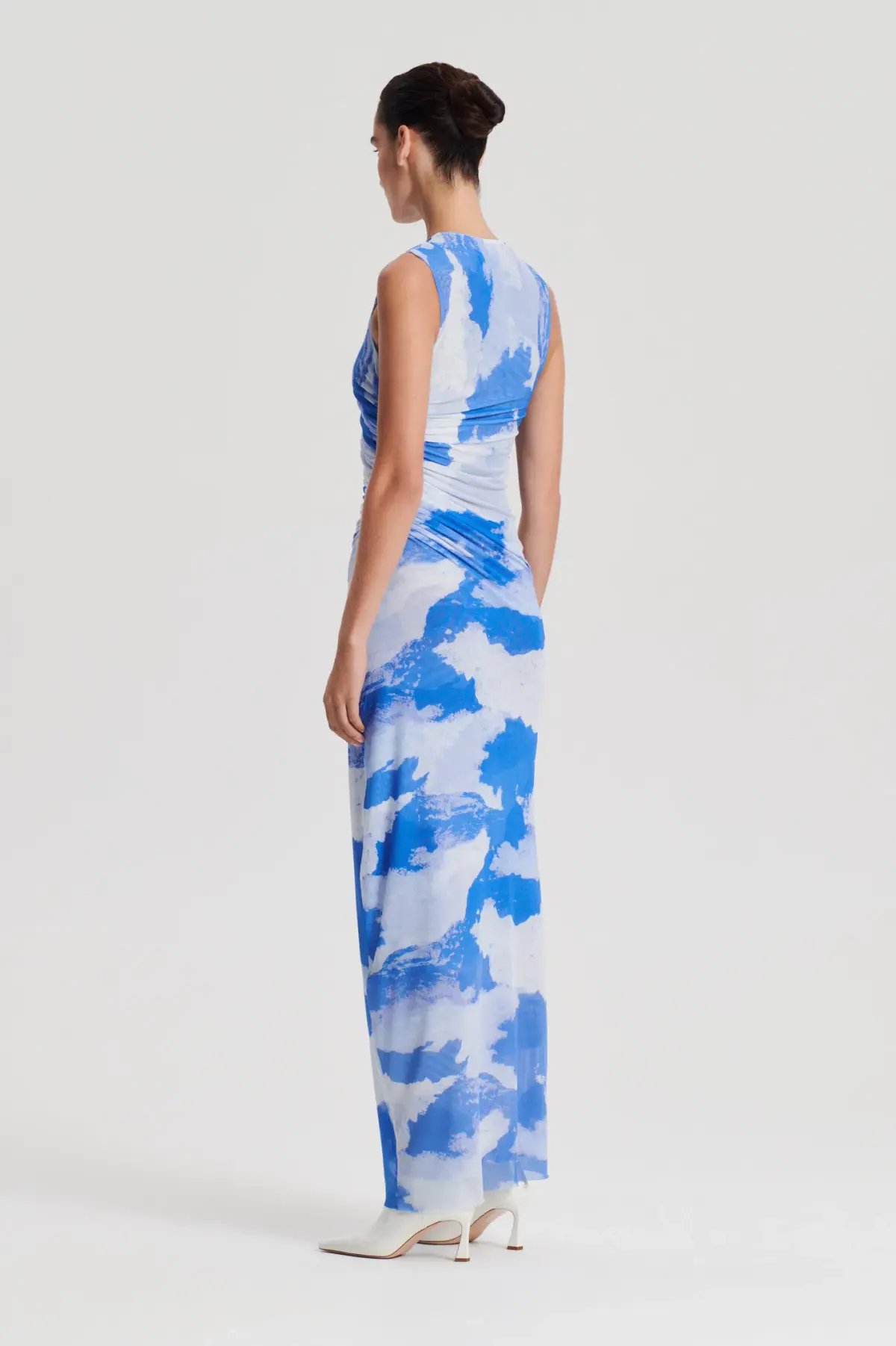 Scanlan Theodore Italian Cloud Print Dress Blue Size AU 8 photo 2