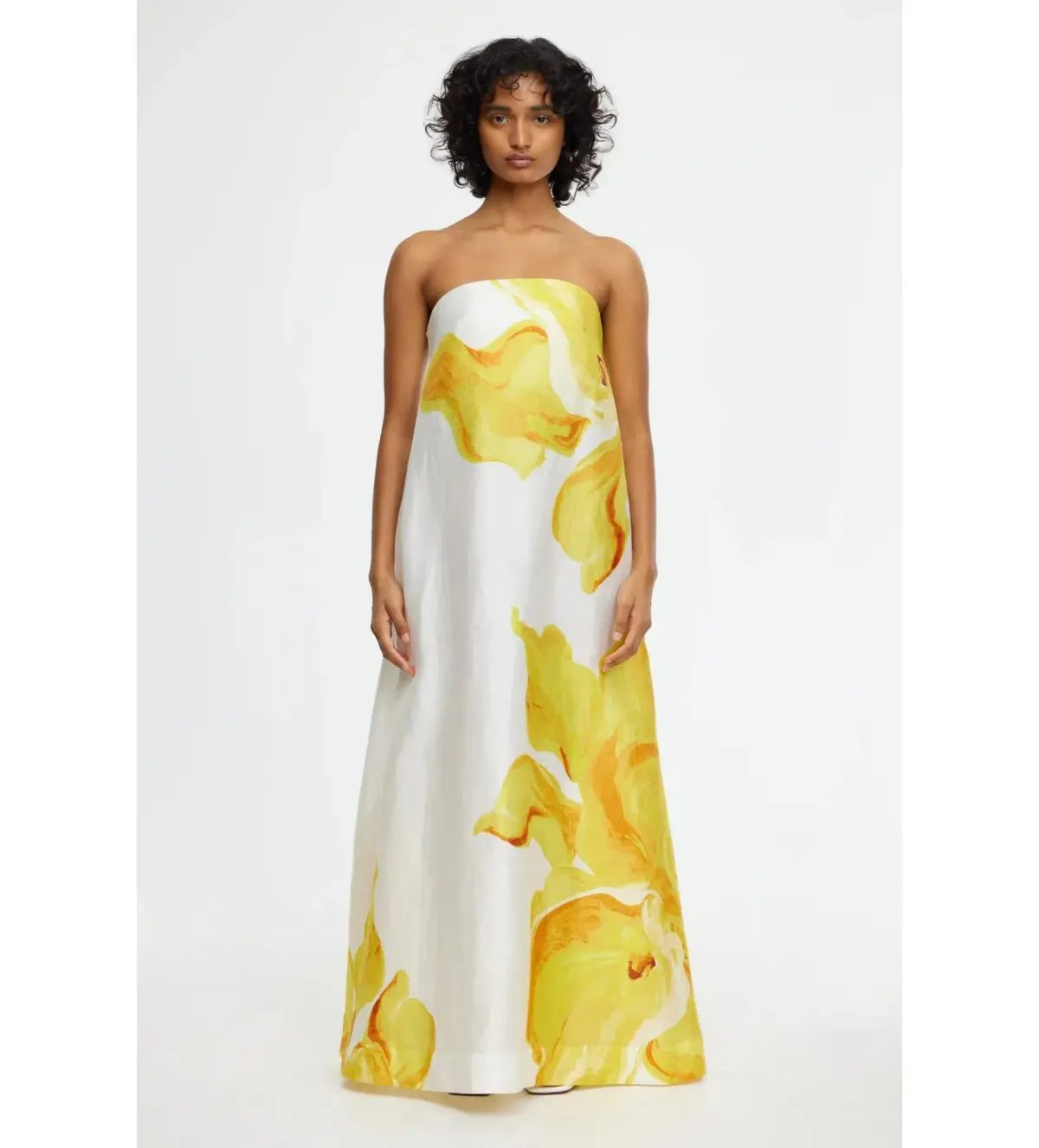 Acler Hopton Midi Dress in Ivory Calla Lily Size AU 14 photo 4