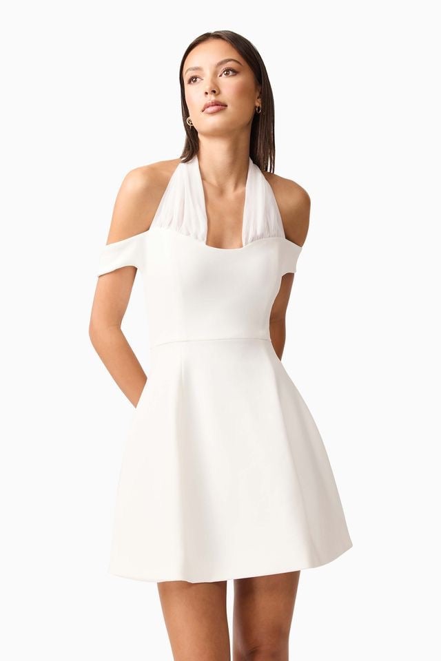 Elliatt Ruby Mini Dress - White photo 3