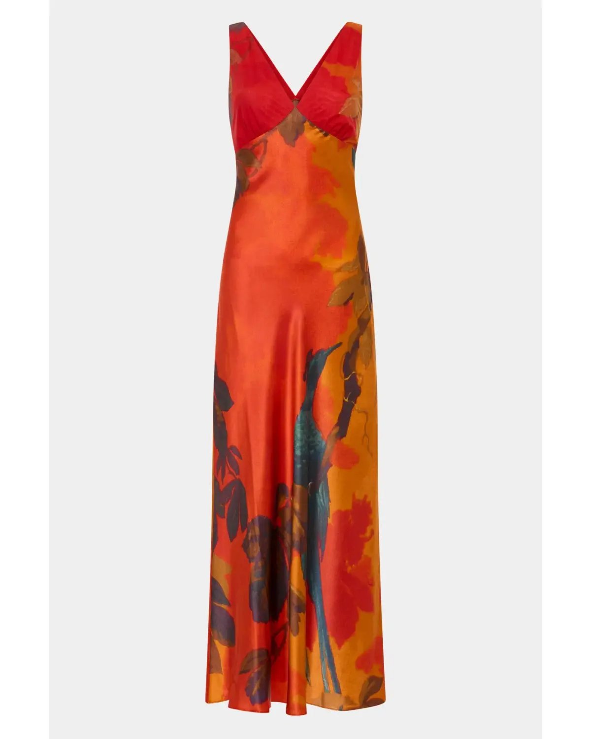 Sir The Label Lush V Neck Slip Dress Wren Print Size 0 / AU 6 photo 4