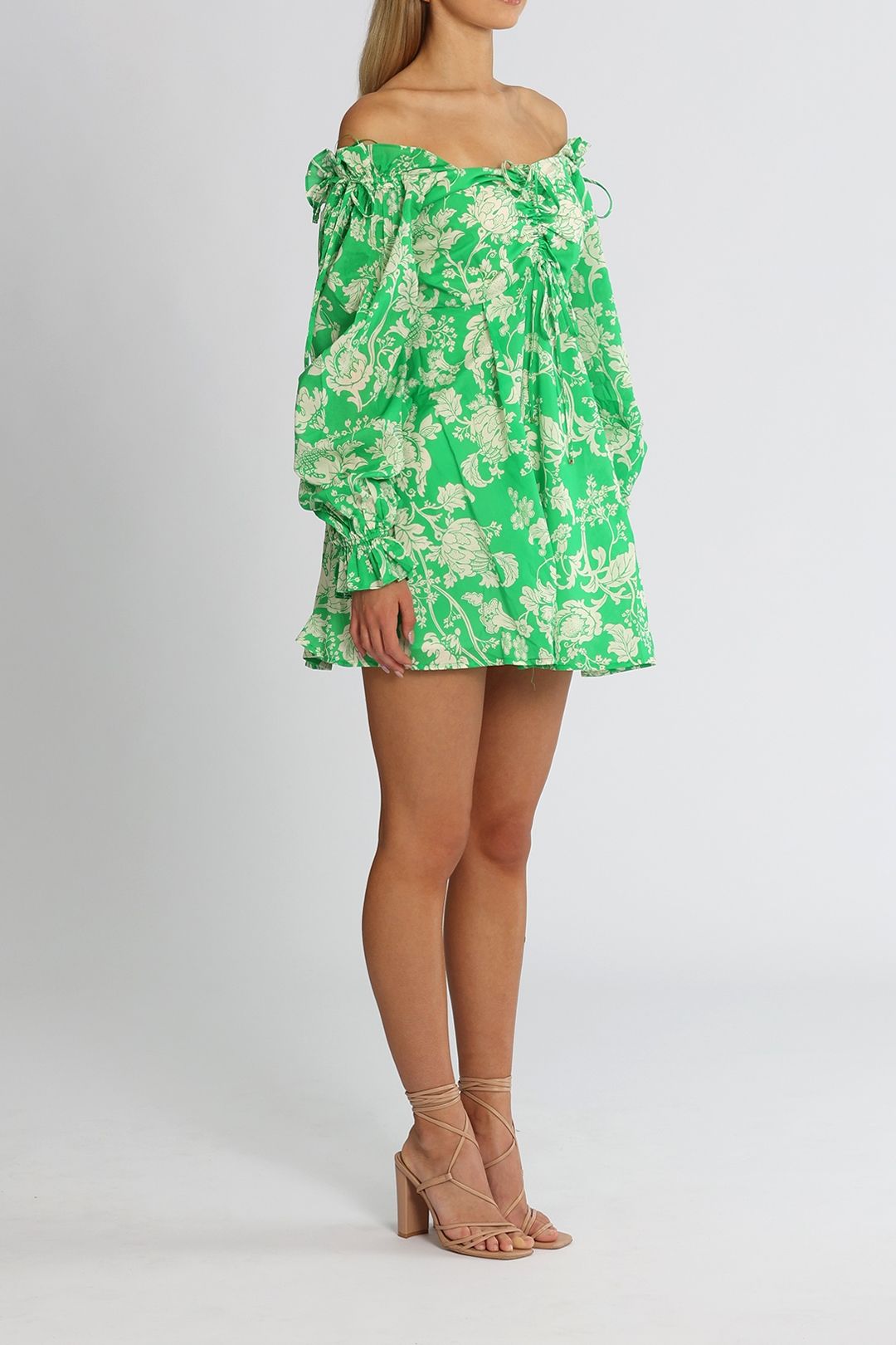 Mary Anne Mini Dress - Green photo 3