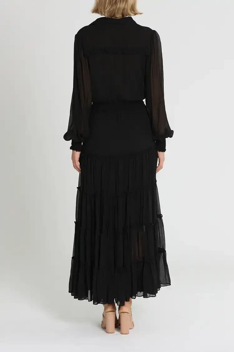 Brave and True Lido Dress in Black Size 12 photo 3