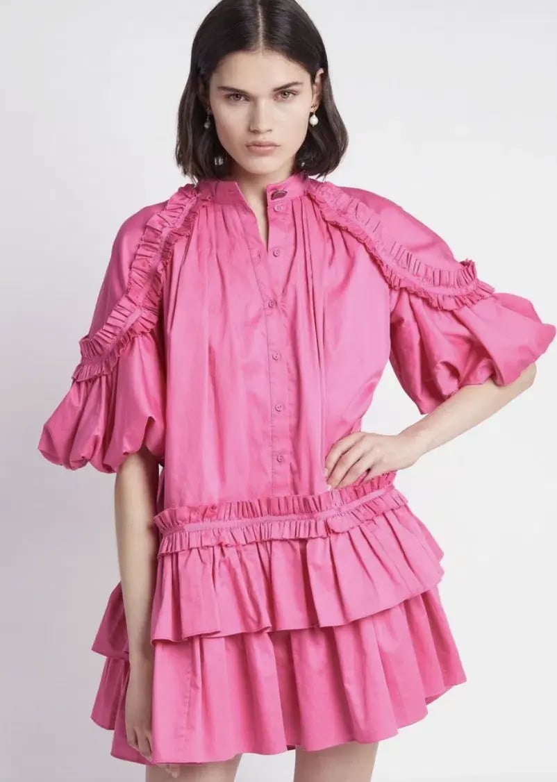Aje Heritage Mini Dress Pink Size 8 photo 2