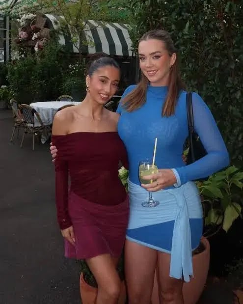 Benni Kingsley Mini Dress Blue Size 10 photo 6