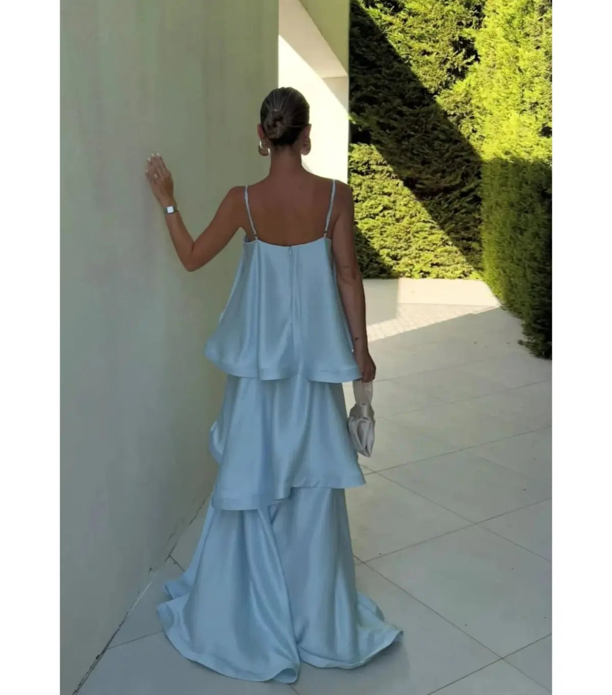 Elliatt Tilly Tiered Maxi Dress Blue Size AU 6 photo 2
