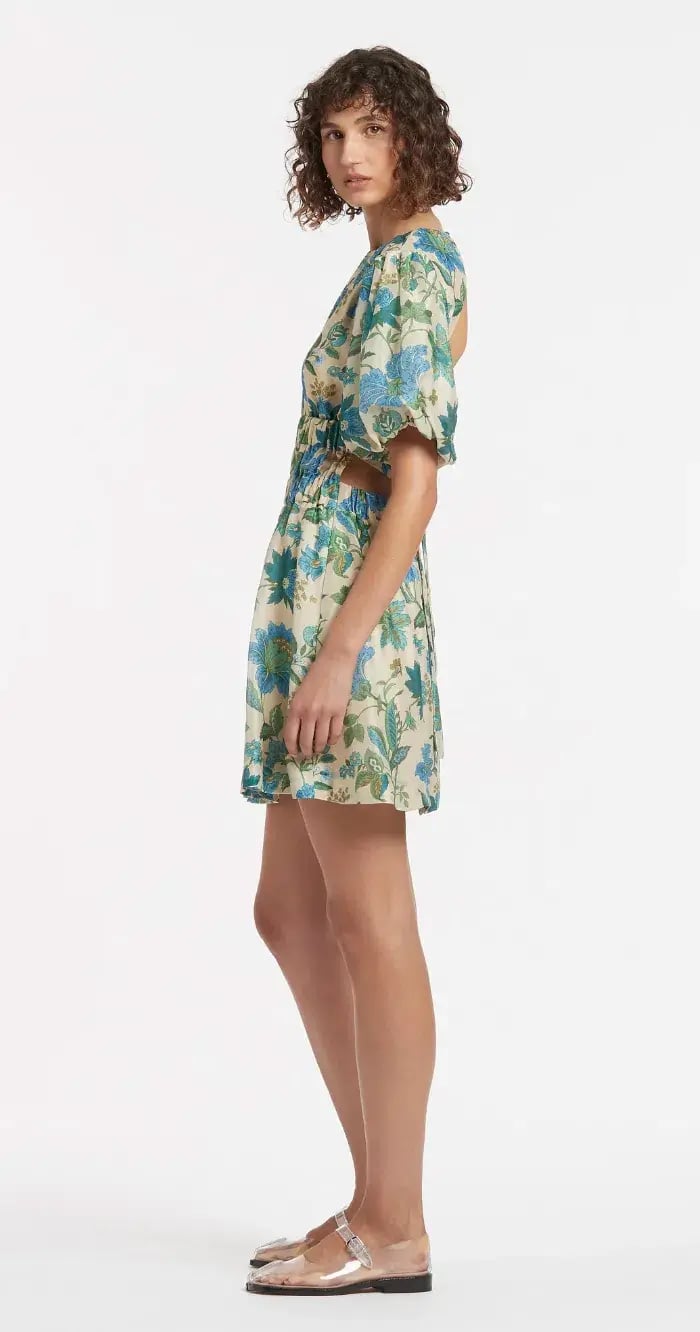 Sir The Label Celia Open Back Mini Dress Print Size 10 photo 2
