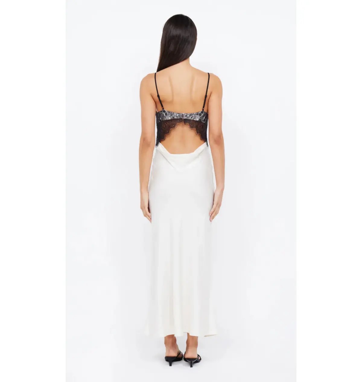 Bec & Bridge Emery Lace Maxi Dress Ivory/Black Size AU 12 photo 4