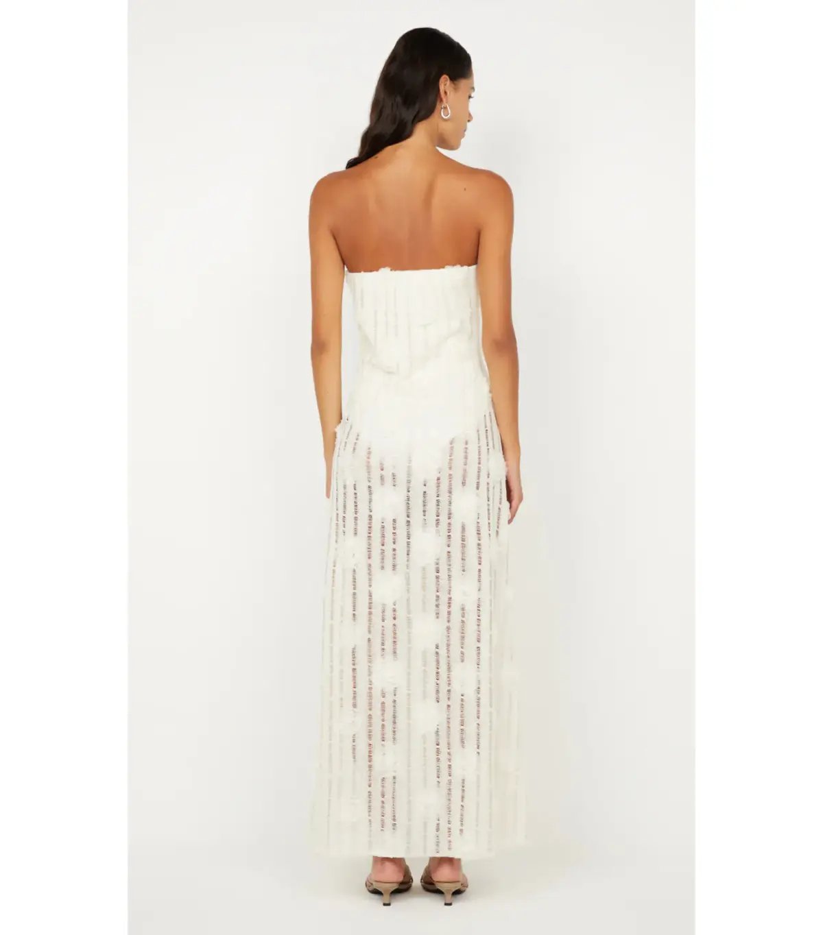 Bec & Bridge Amelie Strapless Maxi Dress in Ivory Size AU 12 photo 3