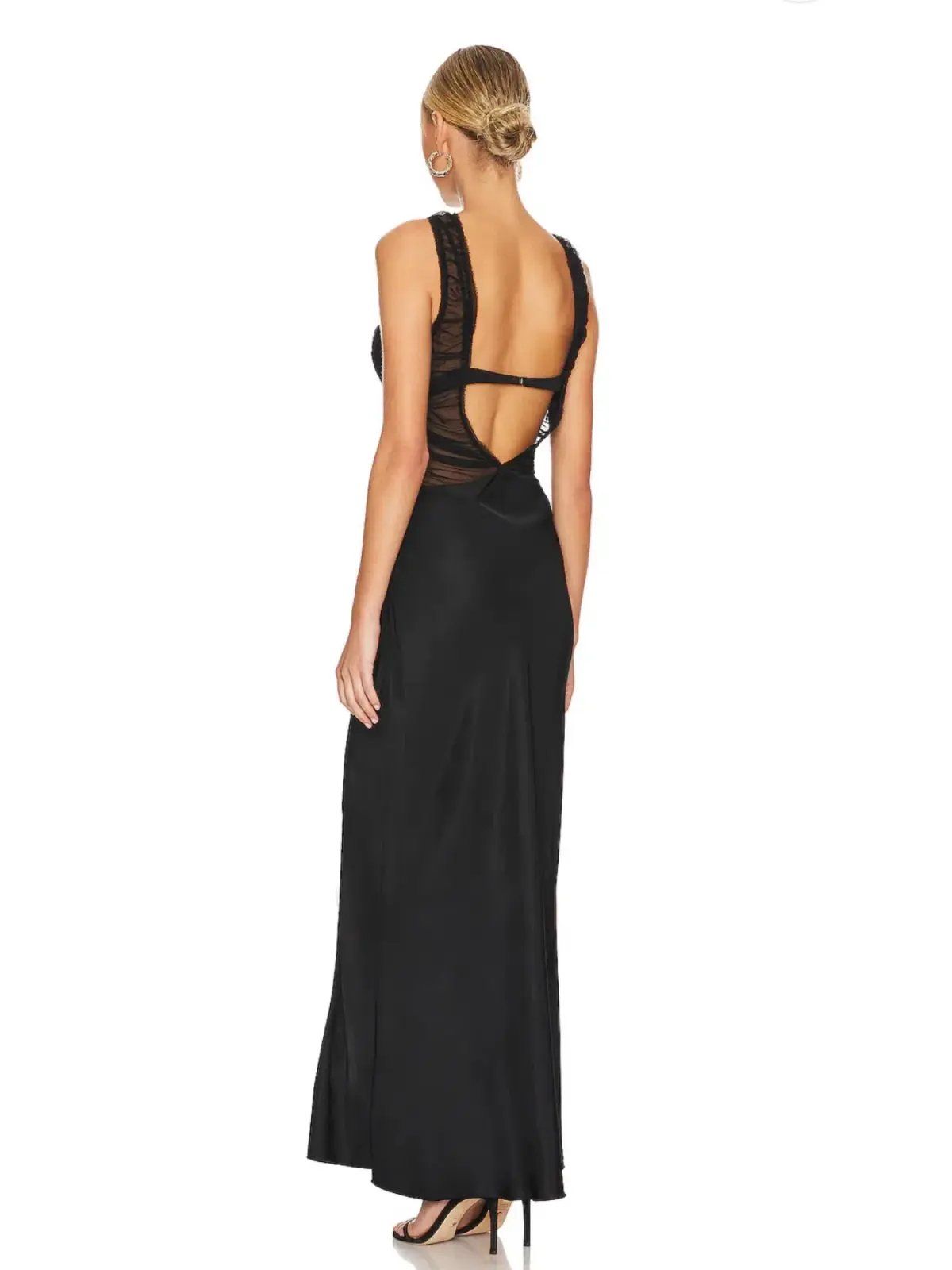 Bec & Bridge Naomi Split Maxi Dress Black Size AU 6 photo 3