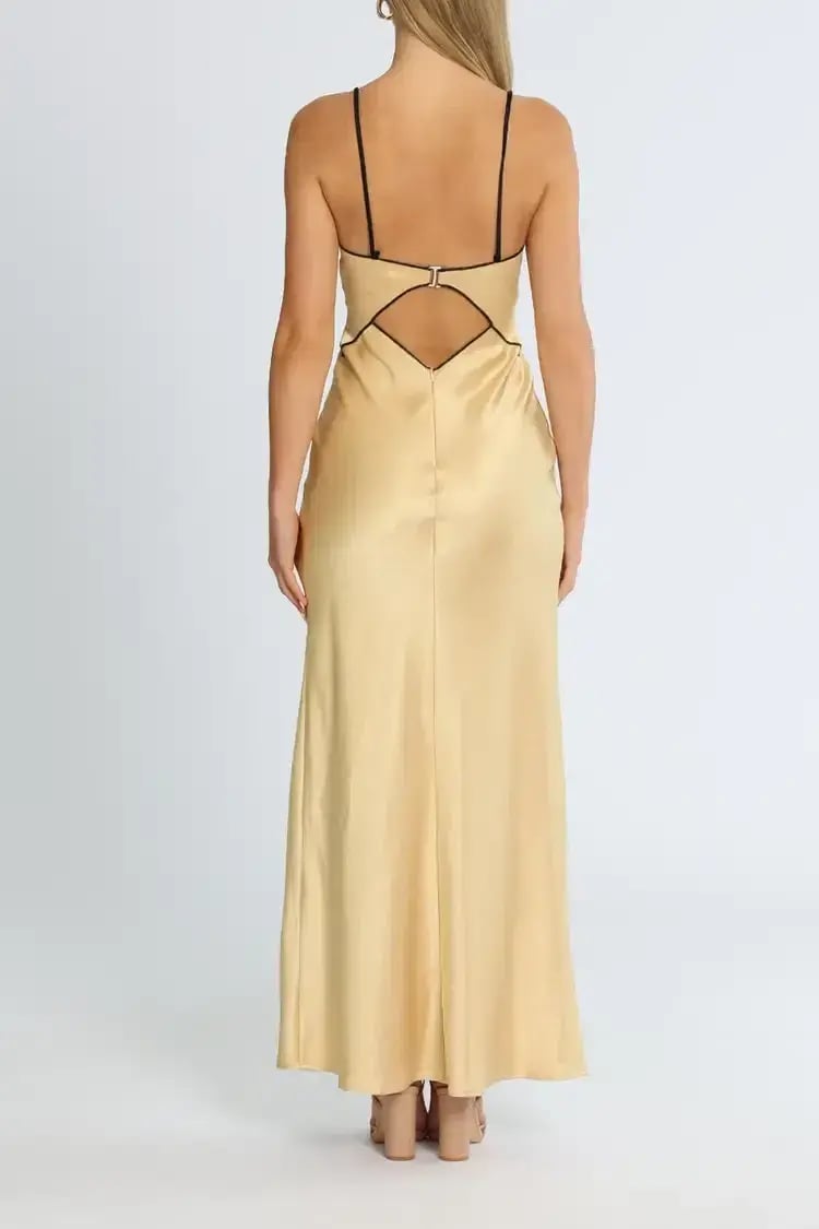Bec and Bridge Hazel Maxi Dress in Wheat Size 6 photo 4