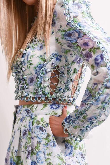 Zimmermann Whitewave Laced Bodice and Pants Set photo 3