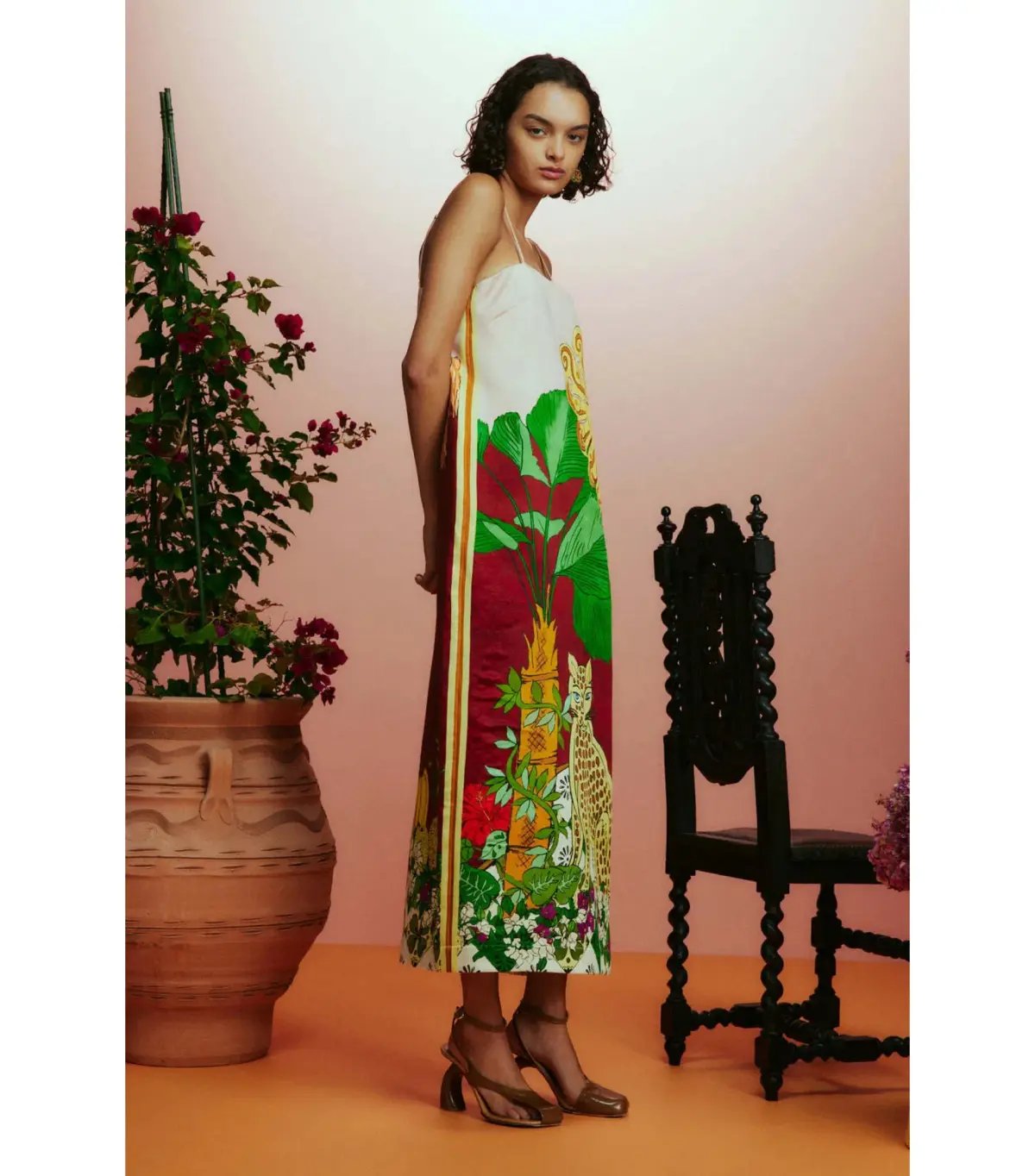 Alemais Tiger Slip Dress Multi Size AU 8 photo 3