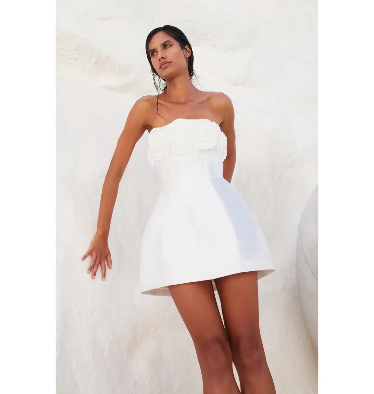 Eliya The Label Tehanni Dress in White Size AU 8 photo 4