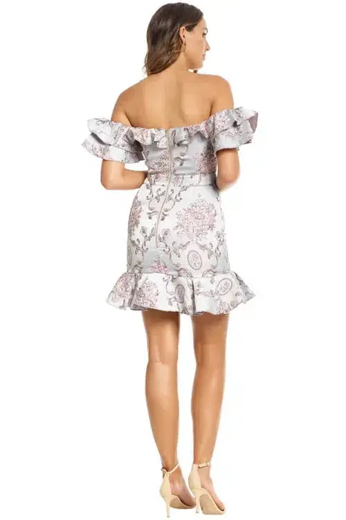 We Are Kindred Mollie Off the Shoulder Dress Grey Size AU 10 photo 2