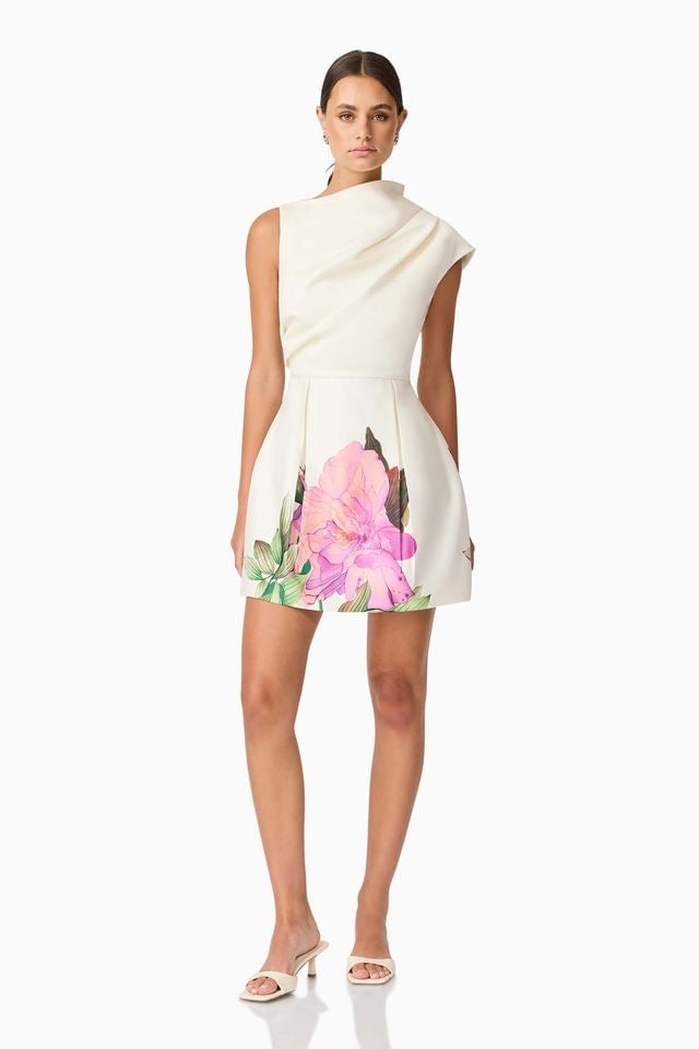 Elliatt Azelie Mini Dress - Ivory photo 2