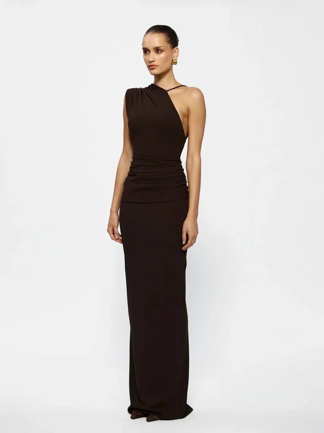 Effie Kats Greer Gown Coffee - Size 8 photo 2