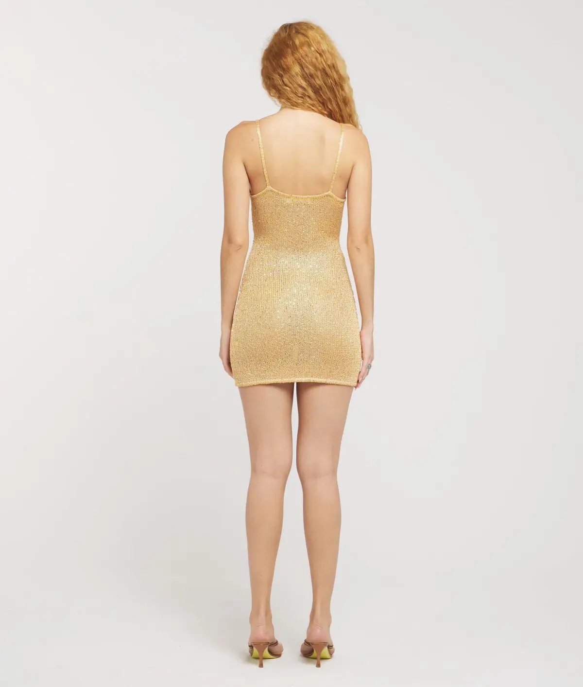 Asta Resort Delilah Mini Dress in Sepia Sequin Size M / AU 10 photo 3