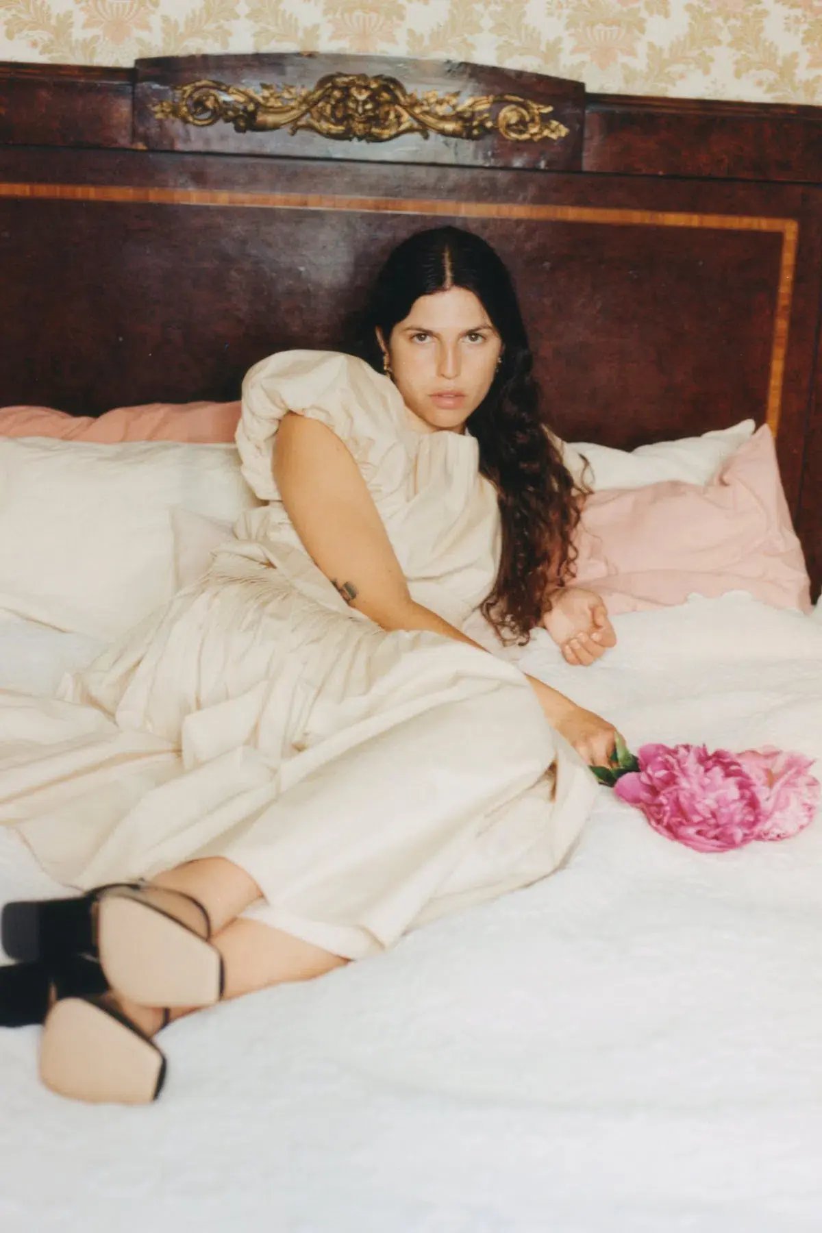 Lovaan Camille Dress Cotton Butter Size 12 photo 3