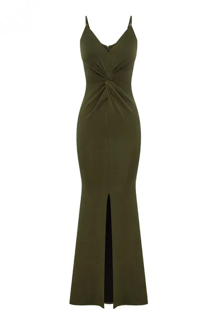 Sheike Gala Gown Green Size 14 photo 3