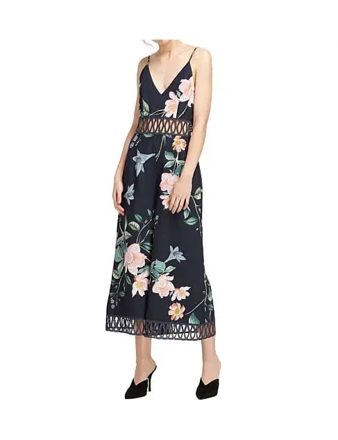 Keepsake Whispers Jumpsuit Navy garden Floral Size M/ AU 10 photo 3