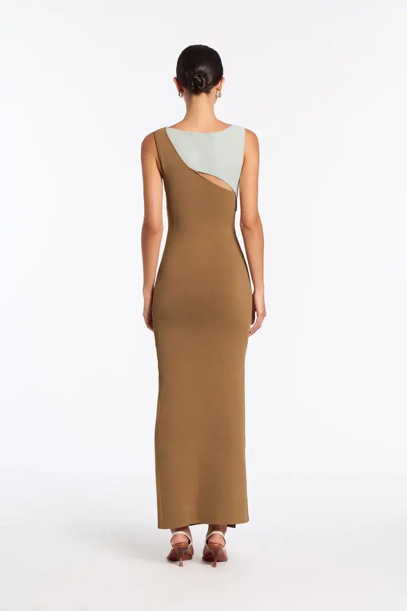 Sir the Label Nadja Cut Out Maxi Dress Cinnamon Size 10 photo 2