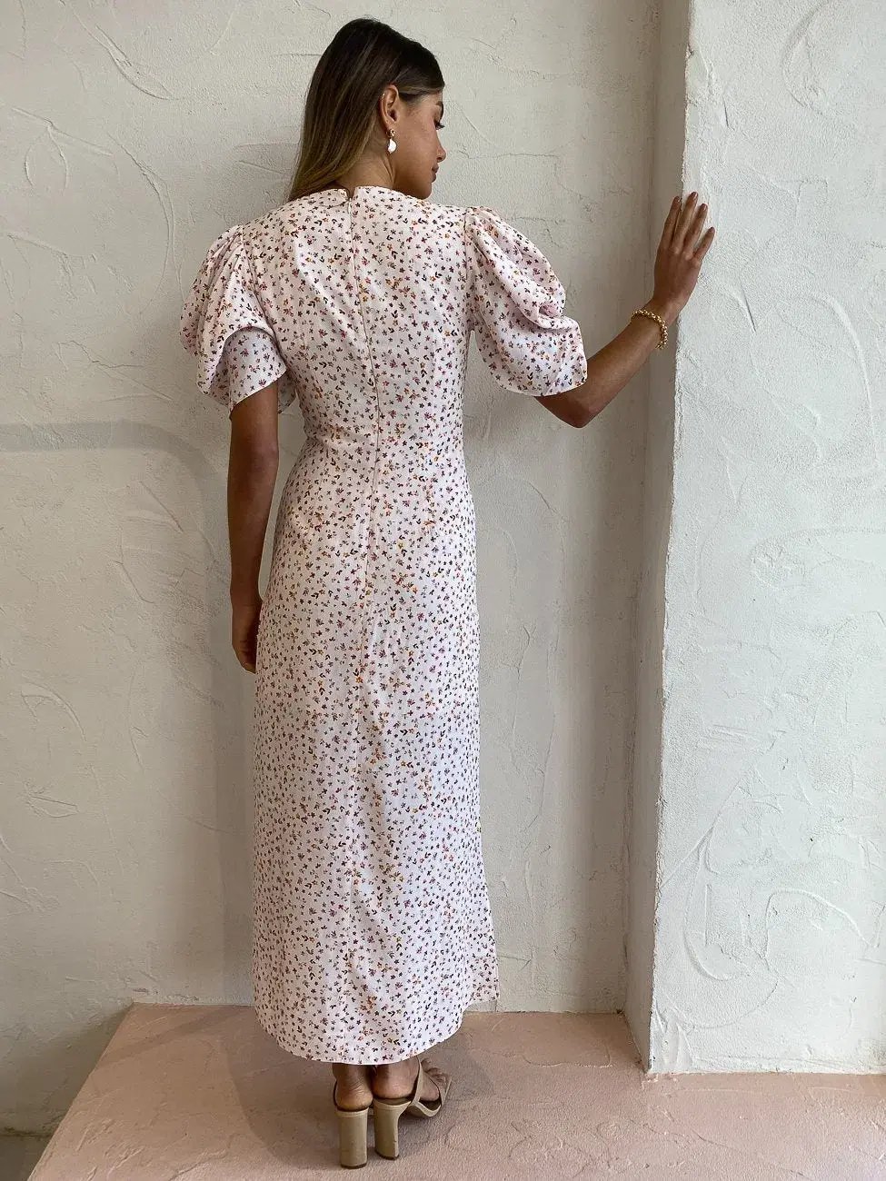 Significant Other Malarie Dress Ditsy Wild Flowers Print Size 8 photo 9