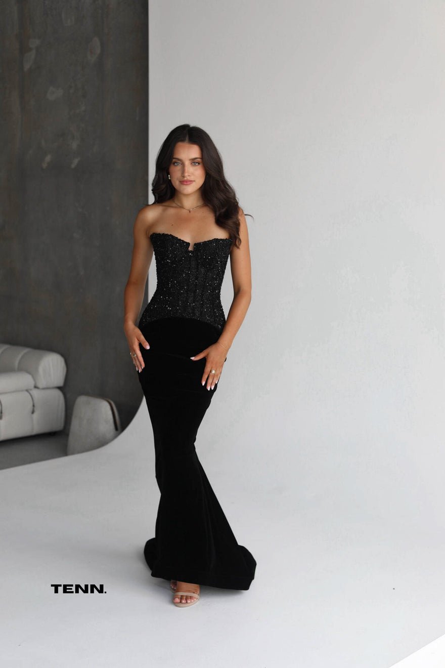 Lia Stublla Divine Gown - Black photo 4