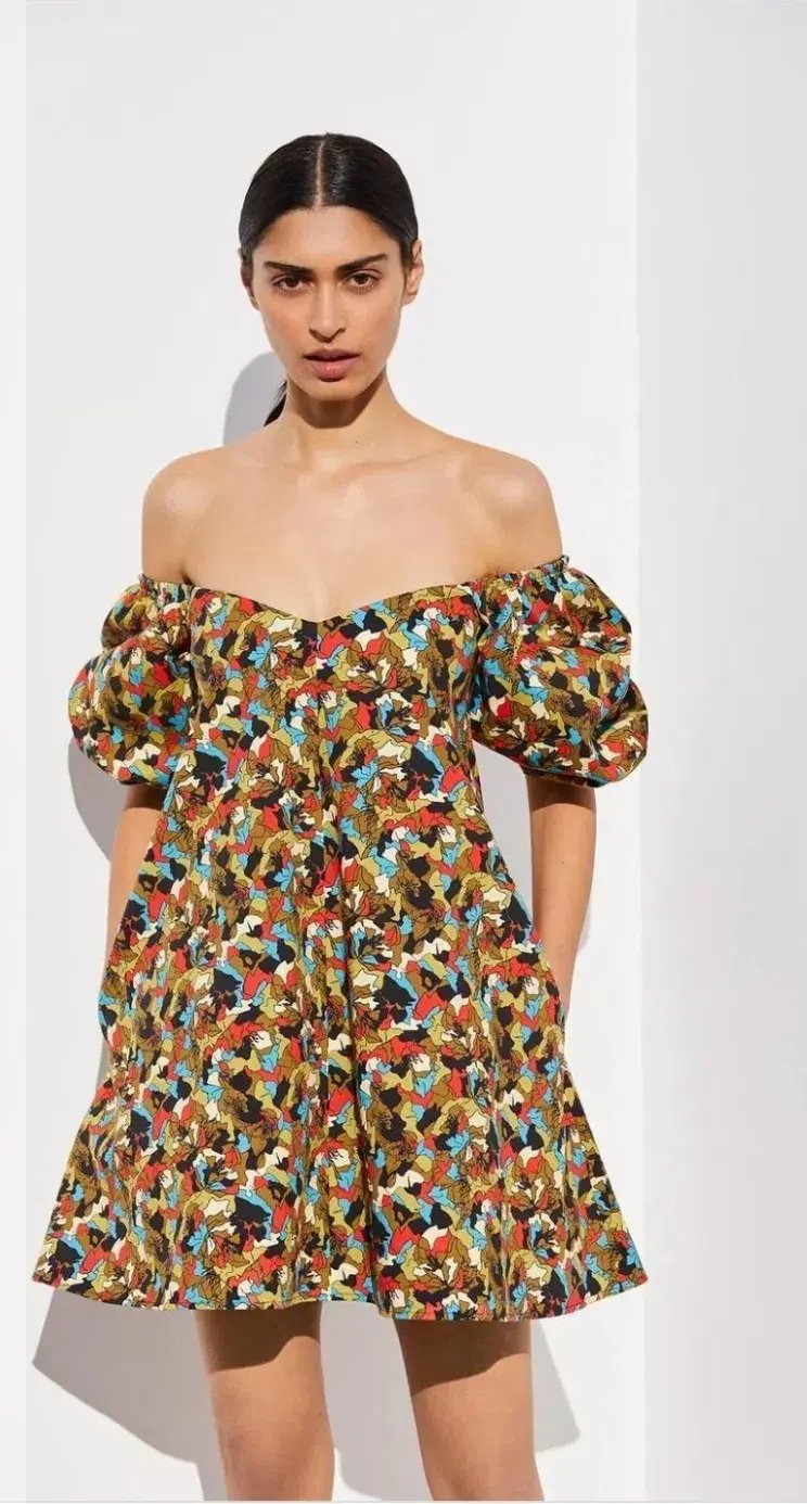 Scanlan Theodore Trapeze Mini Dress Print Size 10 AU photo 2