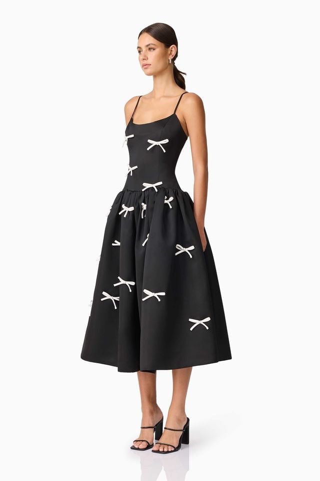 Elliatt Ursula Midi Dress - Black photo 3