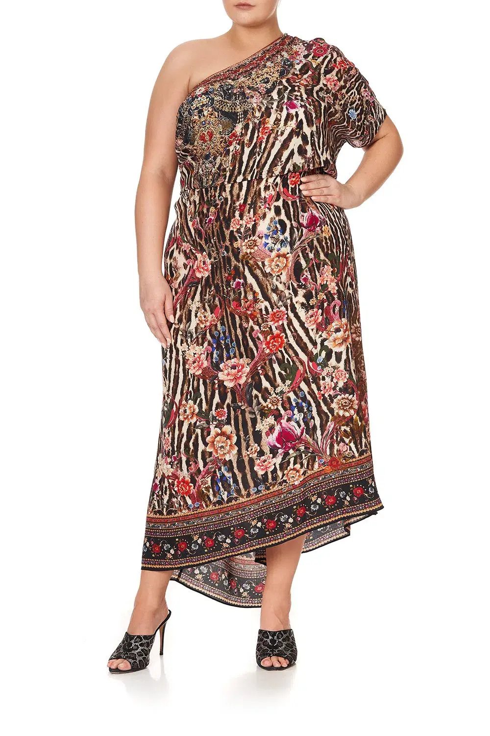 Camilla Liv A Little Silk Round Neck Kaftan Print One Size photo 5