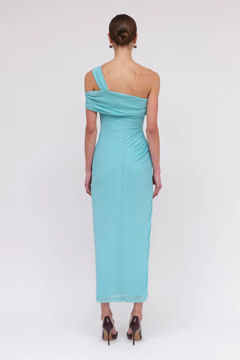 SUBOO CHRISTY OFF SHOULDER MAXI DRESS - TURQUOISE photo 5