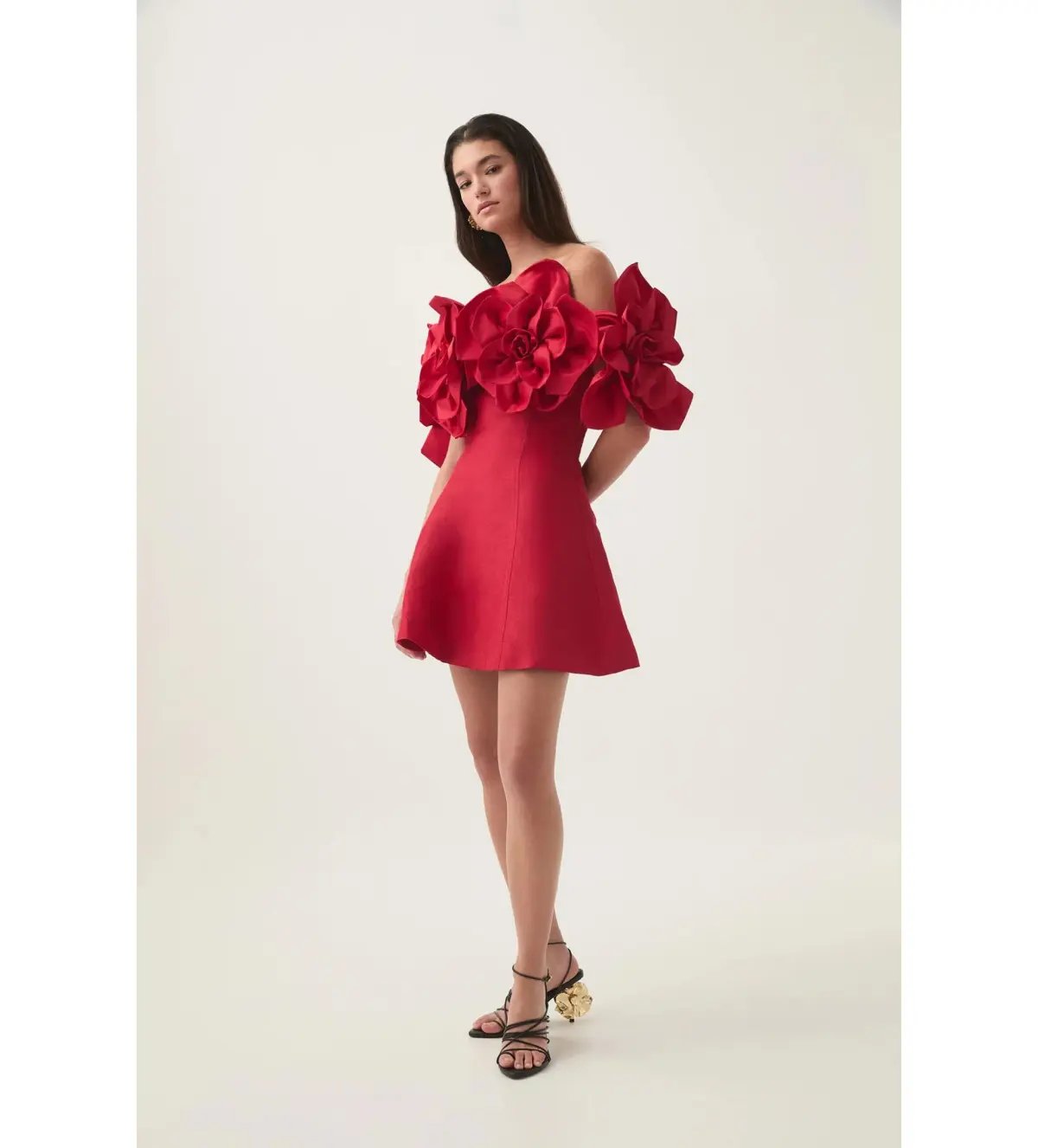 Aje Etta Mini Dress Scarlet Red Size AU 10 photo 3