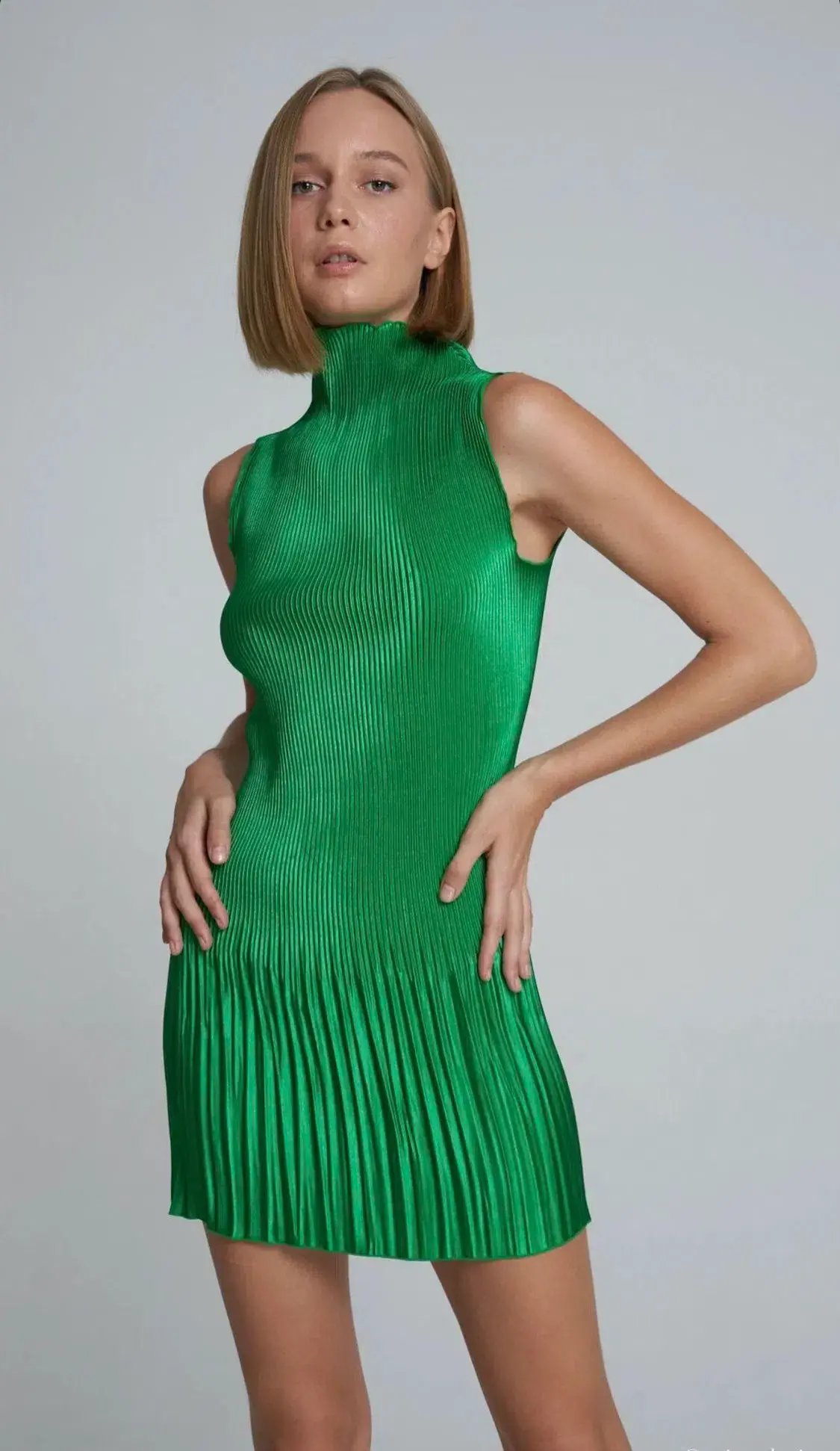 Lidee Soiree Moss Mini Dress Green Size 8 photo 2
