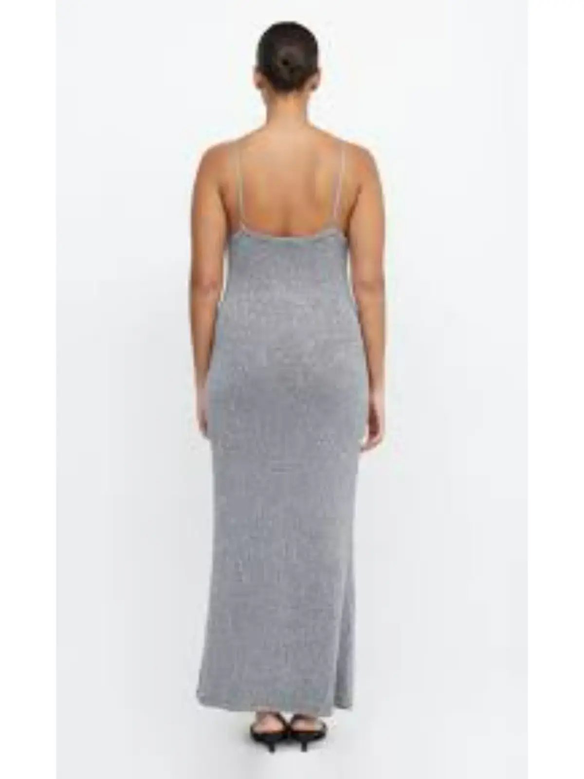 Bec & Bridge Sadie Sequin Knit Slip Dress in Charcoal Size M / AU 10 photo 3