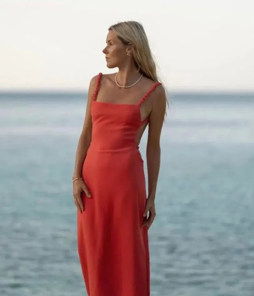 Sir the Label Spoerri Backless Gown Red Size 2 / AU 10 photo 5