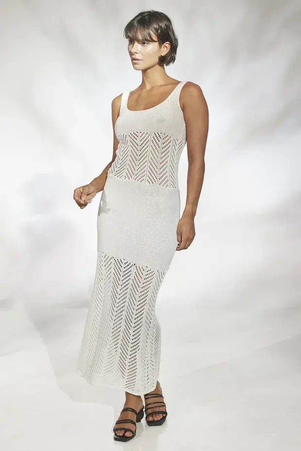 Rue Stiic Erika Midi Dress White Size Small / AU 8 photo 2