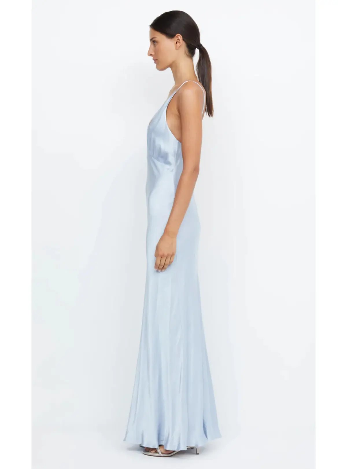 Bec & Bridge Moon Dance V Maxi Dress Dust Blue Size AU 6 photo 4
