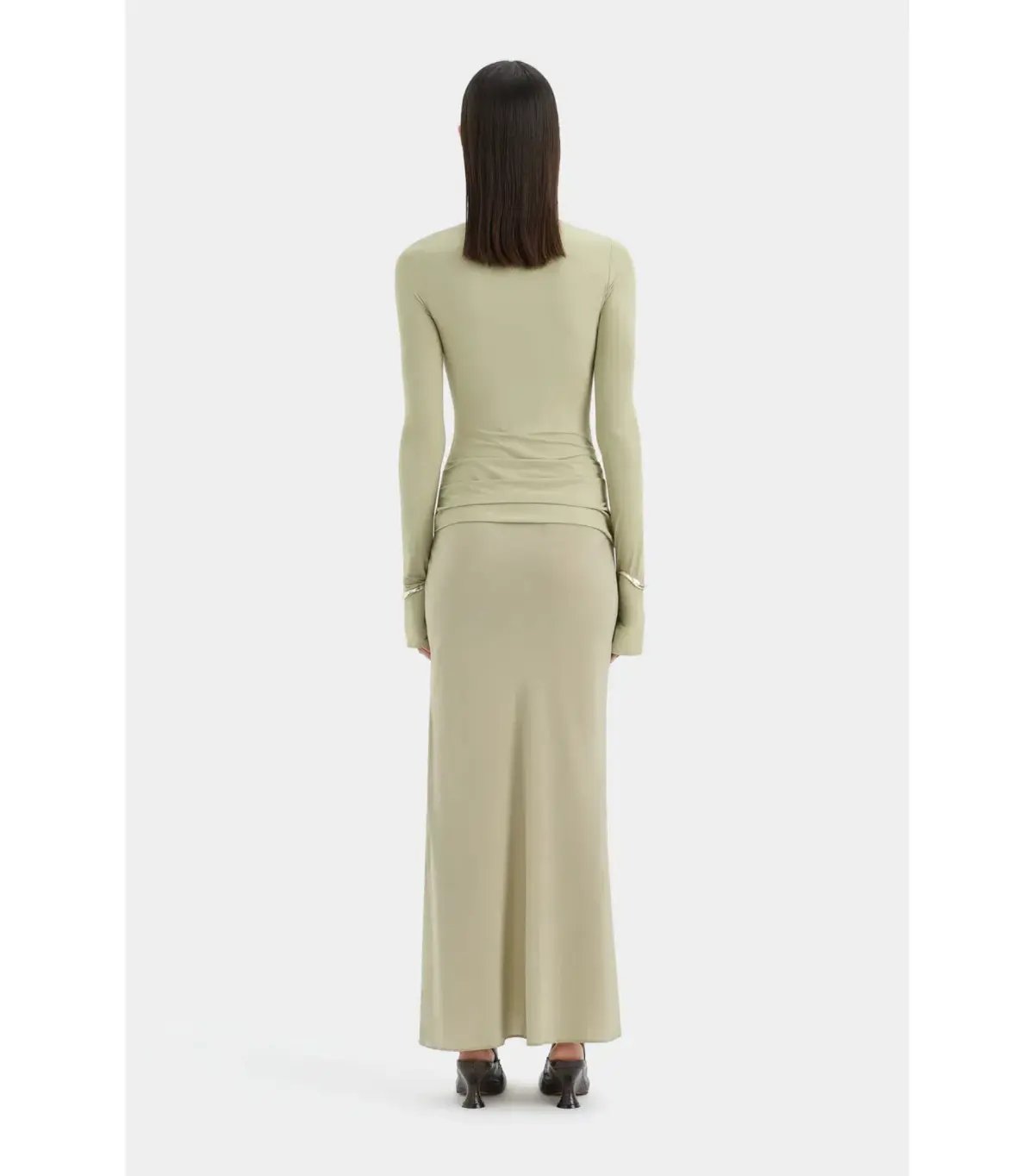 Sir the Label Milesi Twist Maxi Gown in Moss Size 3 / AU 12 photo 2