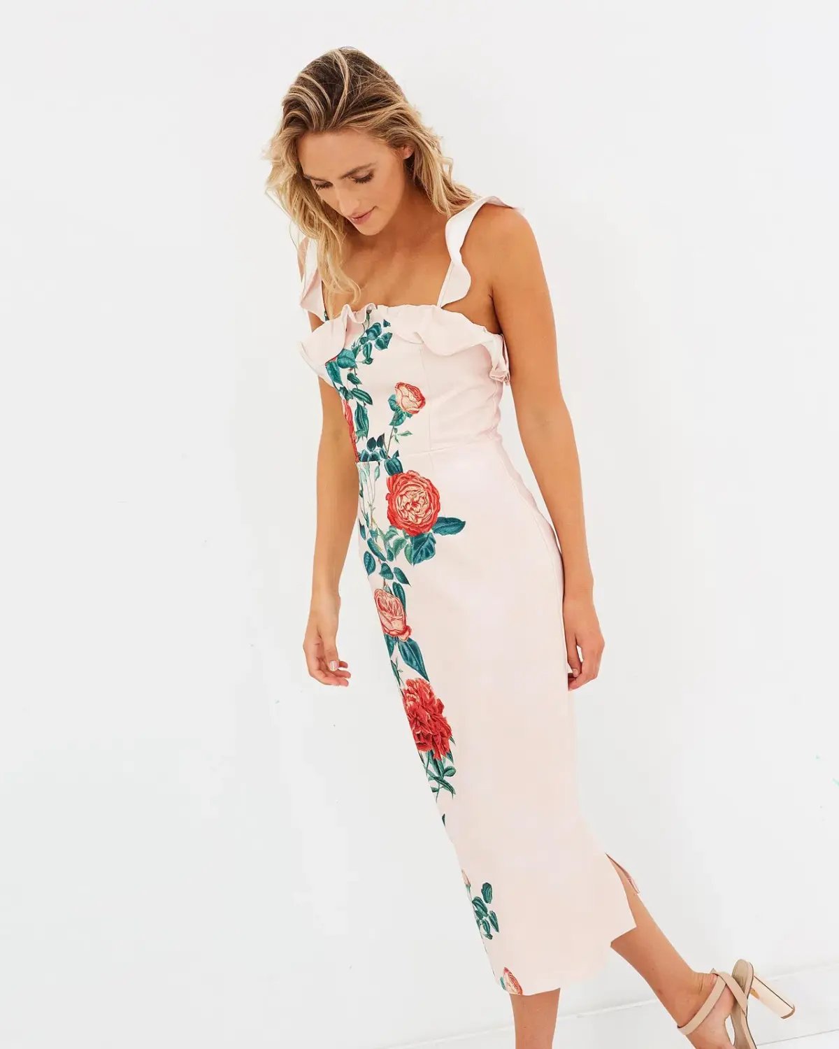 Pasduchas Ramone Midi Dress Floral Size 8 photo 4