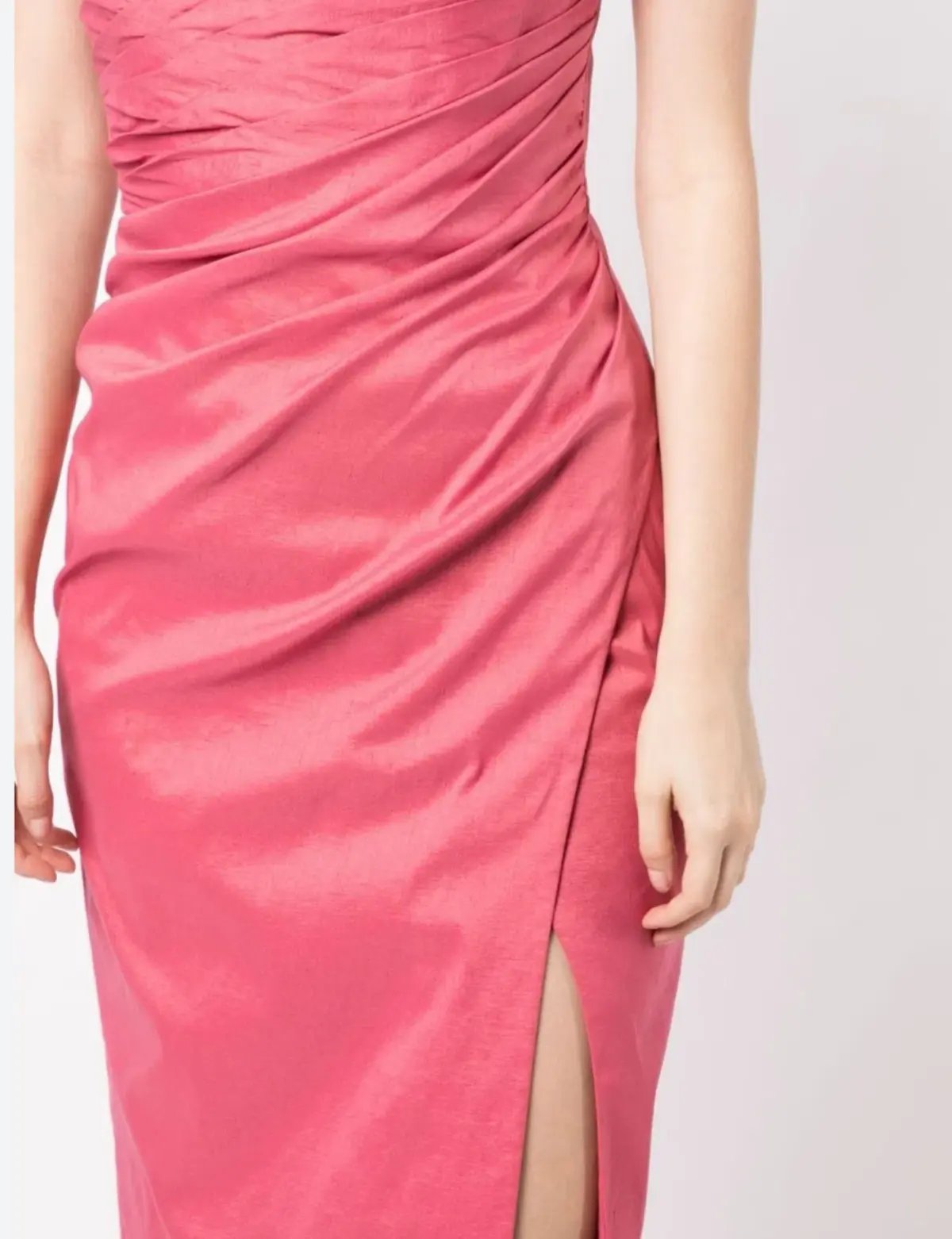 Rachel Gilbert Mira Strapless Maxi Gown Rose Size AU 6 photo 3