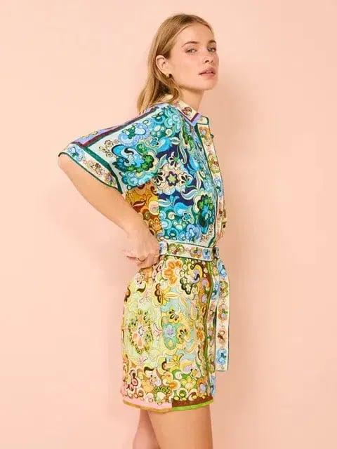 Alemais - Dreamer Mini Dress Multi - Size 12 photo 4