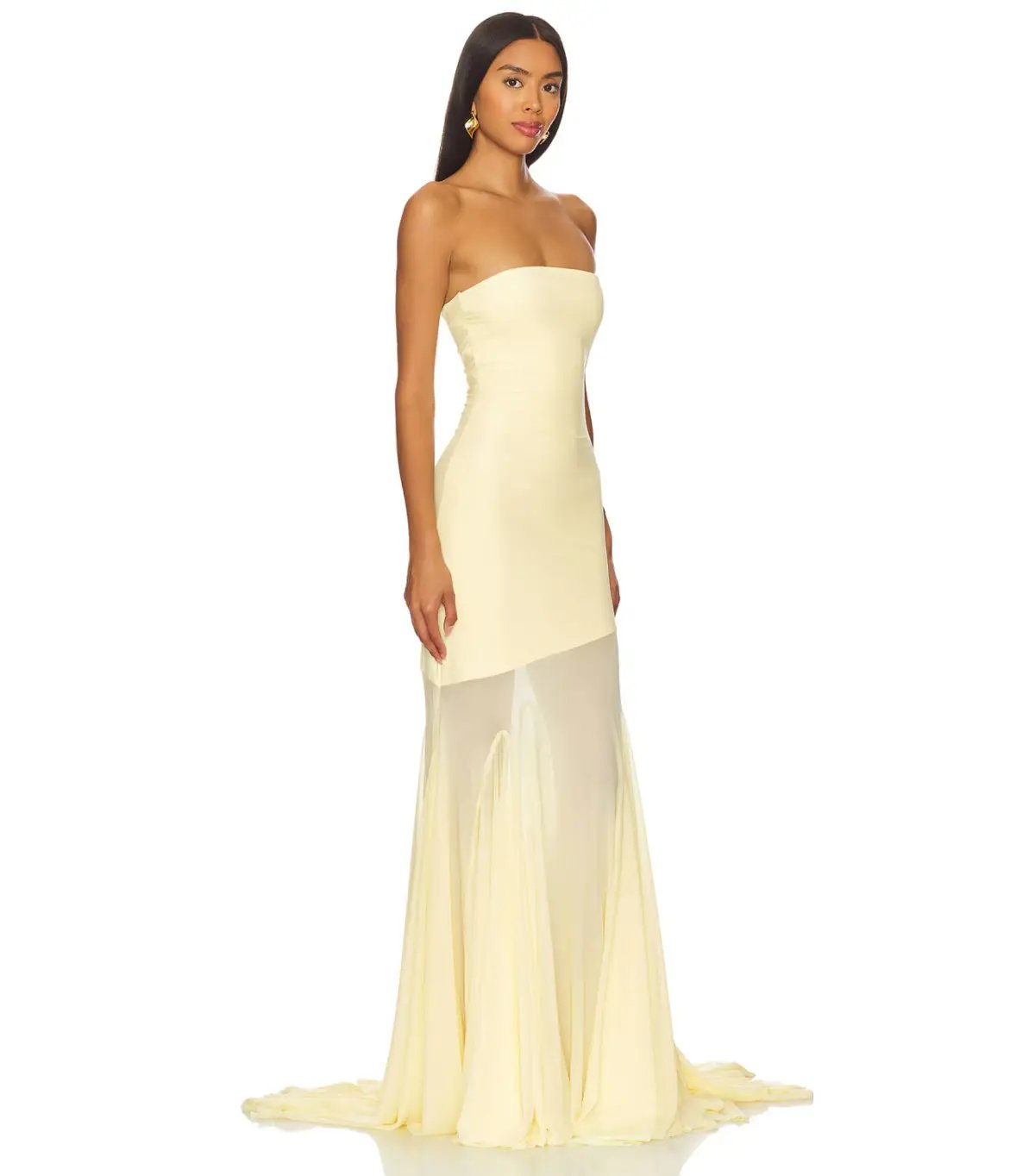 Deme by Gabriella Dahlia Gown in Butter Yellow Size AU 8 photo 2