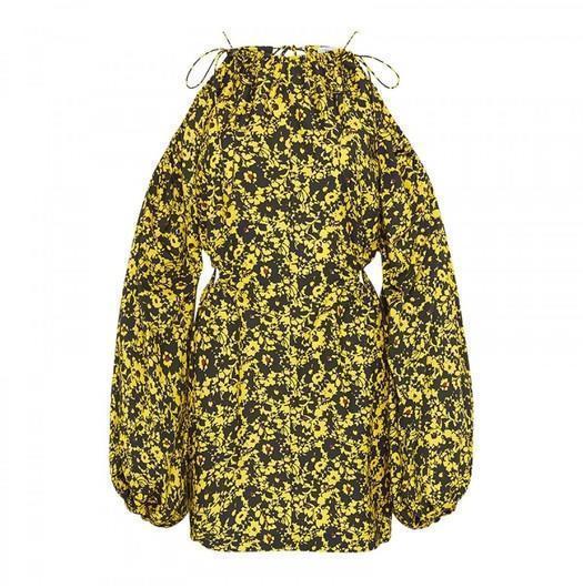 Camilla and Marc Monet Mini Dress Yellow Size 8 photo 4