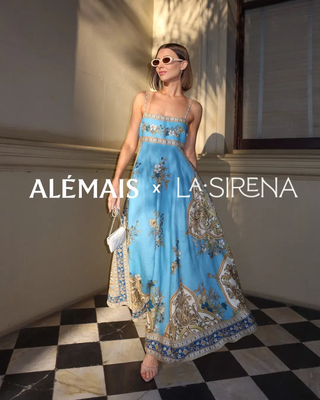 Alemais Cassie Sundress Blue Print Size AU 14 photo 4
