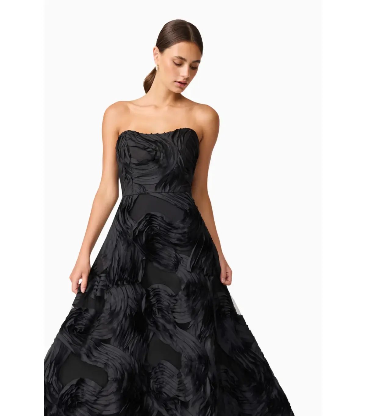 Elliatt Asher Sweetheat Midi Dress Black Size AU 12 photo 2