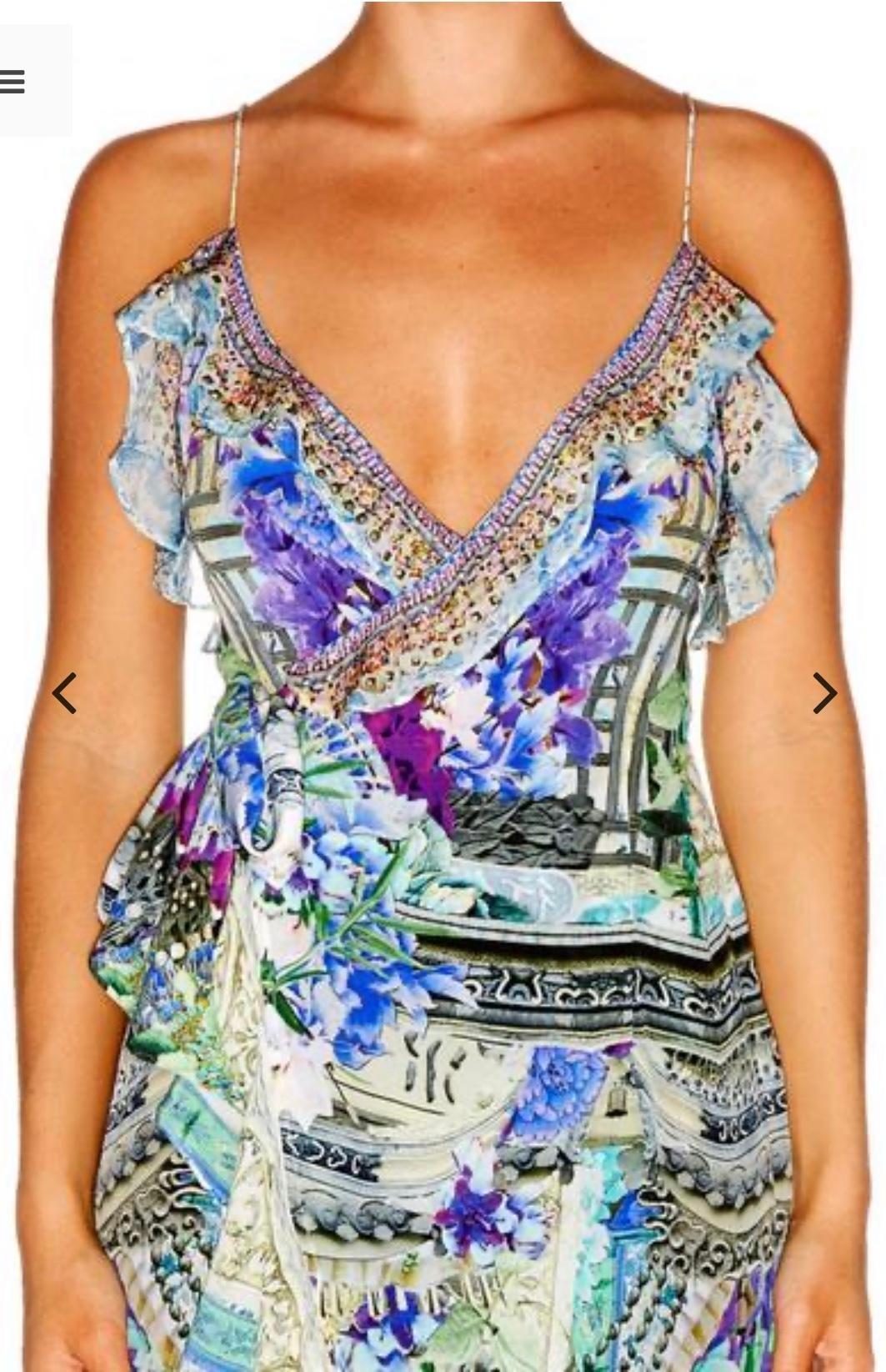 Camilla Dear Diary Dress with Frill and Long Back Size M photo 9